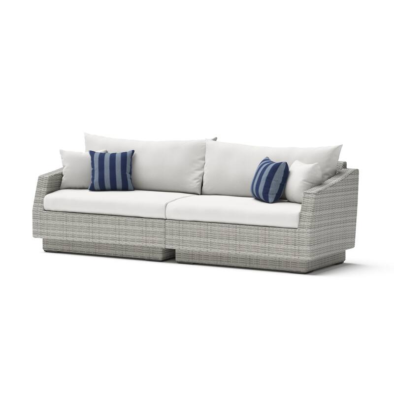 Cannes 8 Piece Sunbrella Outdoor Patio Motion Fire Set