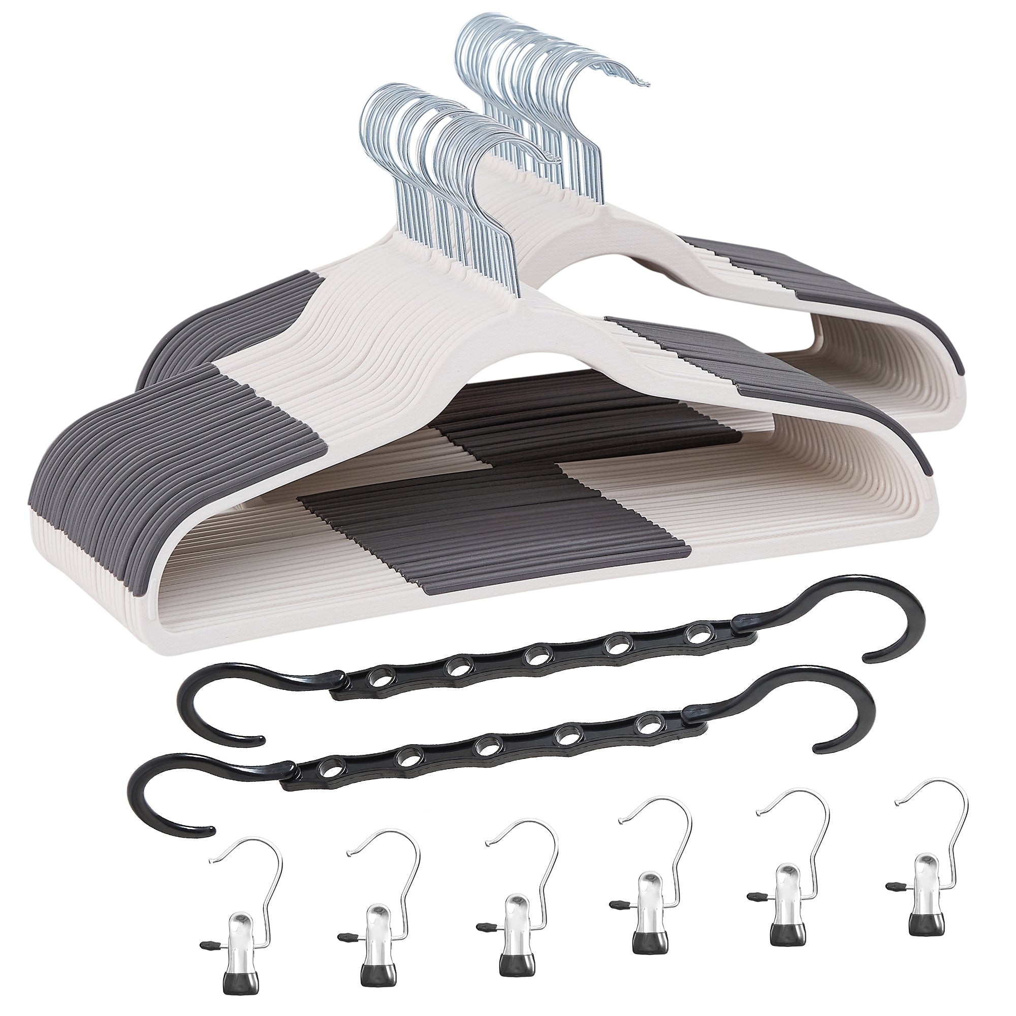 VECELO Wet and Dry Adult Hangers Holds Up To 10 Lbs Clothes Hangers(25/50 Packs Option)