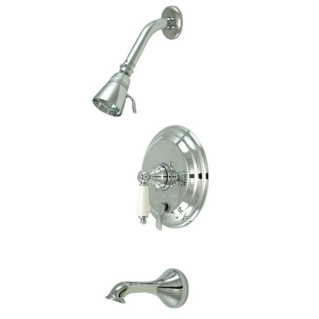 Kingston Brass Restoration Tub and Shower Trim Package With 1.8 GPM - Polished Chrome