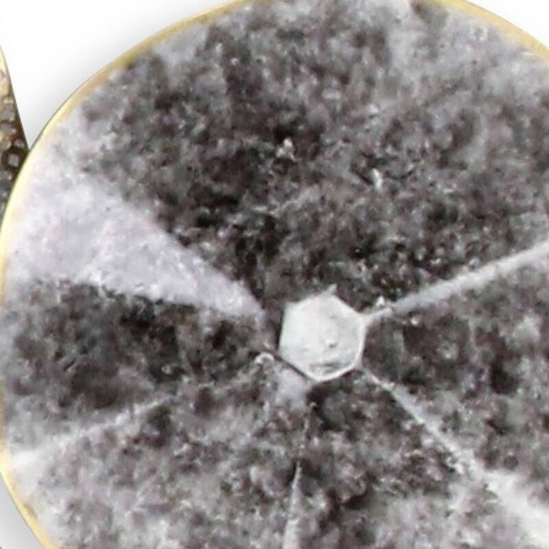 HomeRoots 24" X 44" Aqua Charcoal And Silver Abstract Metal Round Discs Hanging Dimensional Sculpture