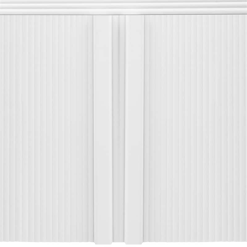 Striped Storage Cabinet with 4 Doors,Adjustable,Suitable for Entrance