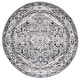 preview thumbnail 98 of 115, SAFAVIEH Brentwood Vessie Traditional Oriental Rug 6'7" x 6'7" Round - Grey/Black