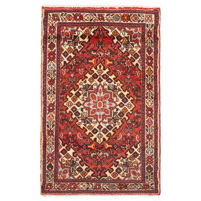 ECARPETGALLERY Hand-knotted Andelz Red Wool Rug - 3'1 x 4'10