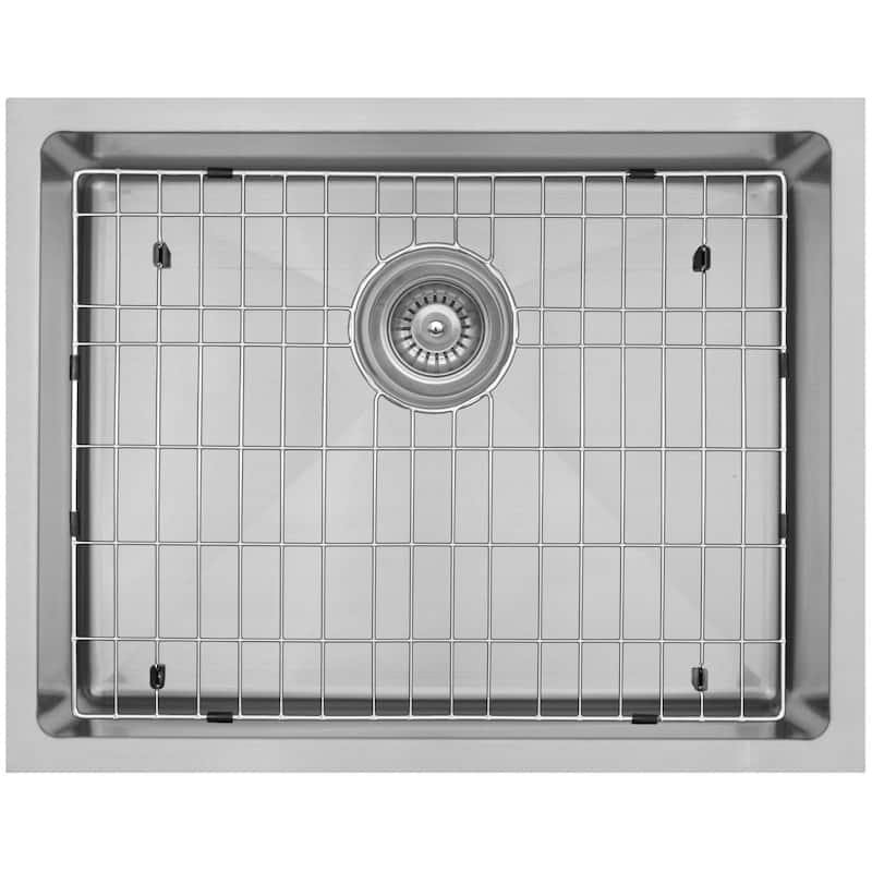 Karran USA EL-73-PK1 Elite 23" Undermount Single Basin Stainless Steel - Stainless Steel - Stainless Steel