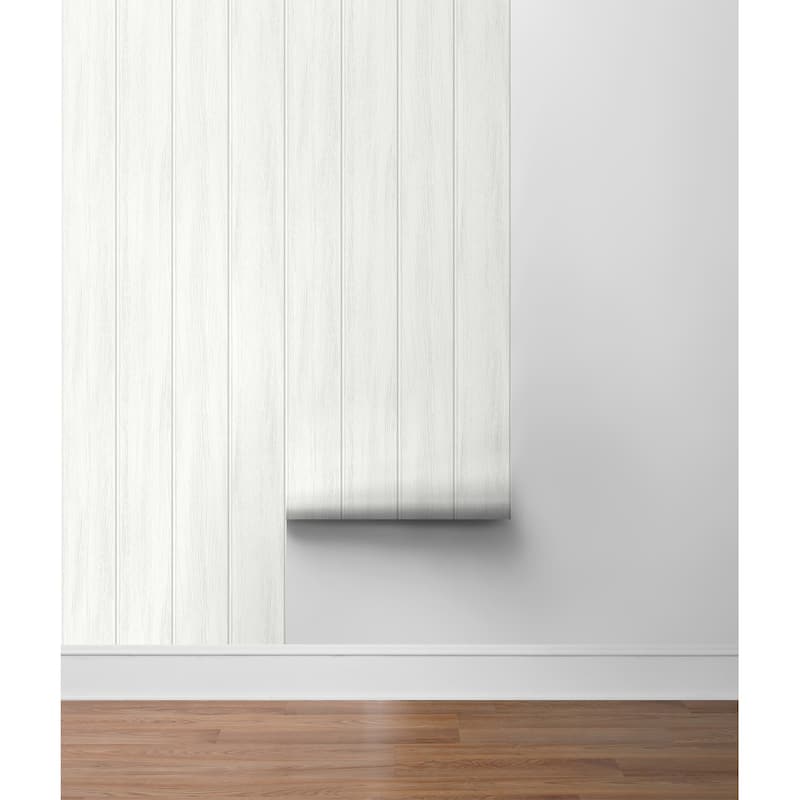 NextWall Wood Panel Peel and Stick Wallpaper