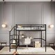 preview thumbnail 2 of 9, Kid-Friendly Design Full Size Loft Bed