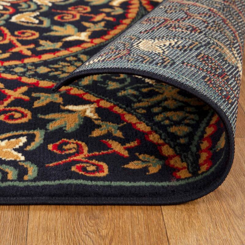 Superior Abstract Geometric Medallion Power-Loomed Indoor Area Rug