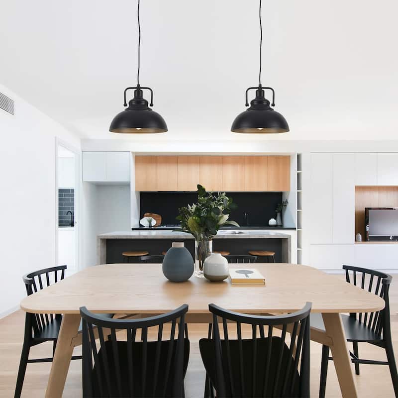 1-Light Kitchen Island Lighting 11.5"W Pendant Light for Entryways