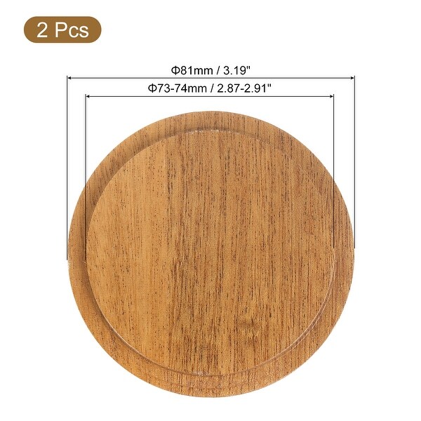 Wooden Cup Lids Bamboo Coffee Mug Lids Sealed Lid for Drinks - Bed