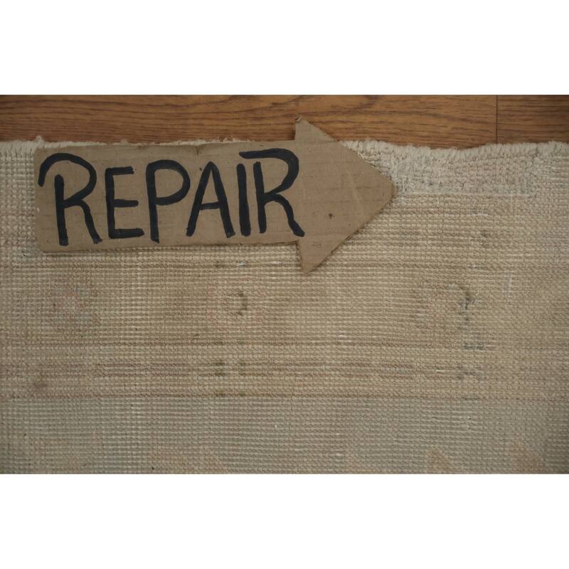 Hand Knotted Oriental 100% Wool Carpet Traditional All-Over Beige & Ivories Ziegler Area Rug - 12' 10'' X 12' 6''