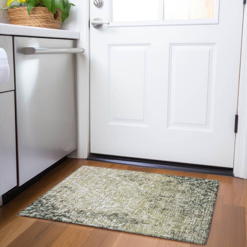 Machine Washable Indoor/ Outdoor Chantille Transitional Rug