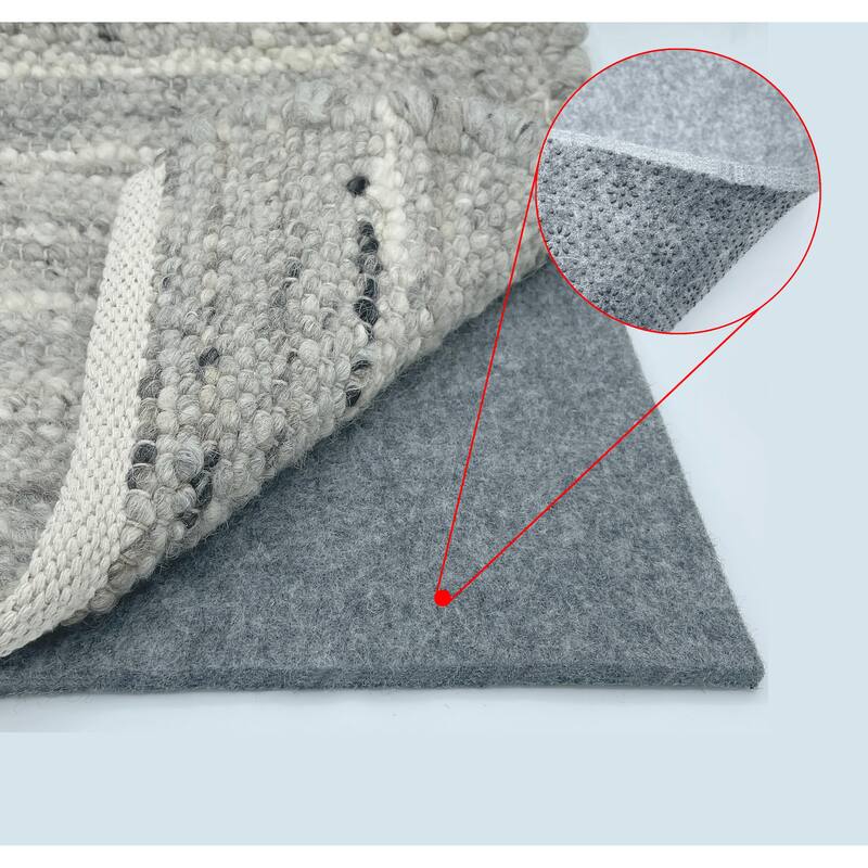 1/3" Thick Premium Protective Non-slip Backing Rug Pad - Grey - 5' X 7'