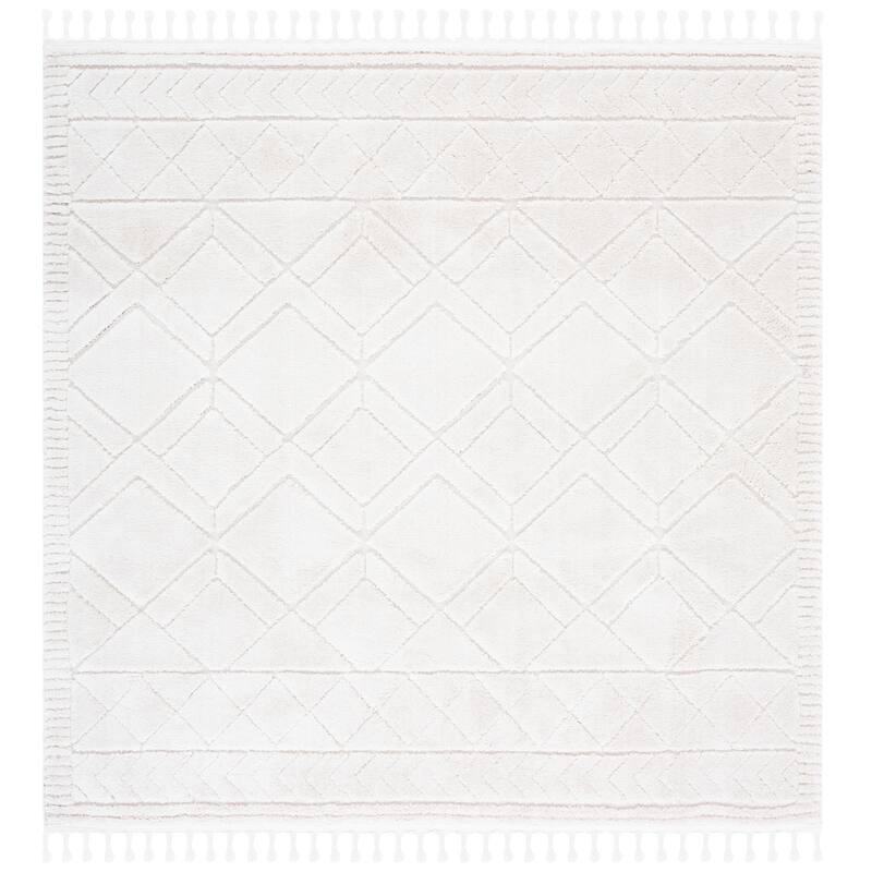 SAFAVIEH Handmade Marrakech Albine Traditional Rug - 6'7" Square - Ivory/Beige
