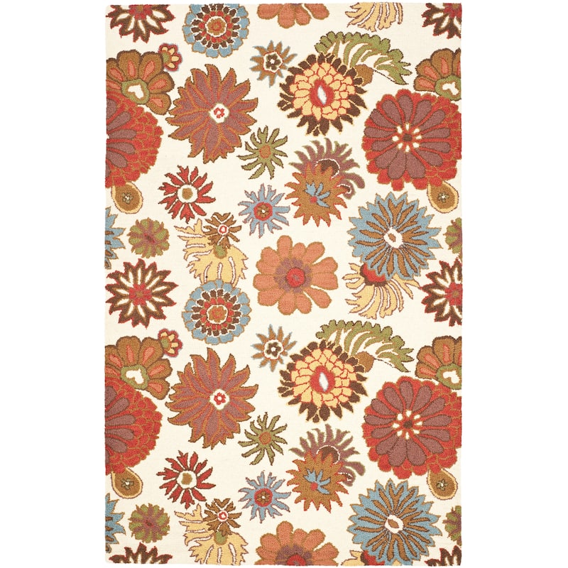 SAFAVIEH Handmade Blossom Arpita Modern Floral Wool Rug