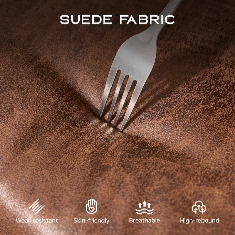 OVIOS Ergonomic Suede Fabric Office Swivel Chair