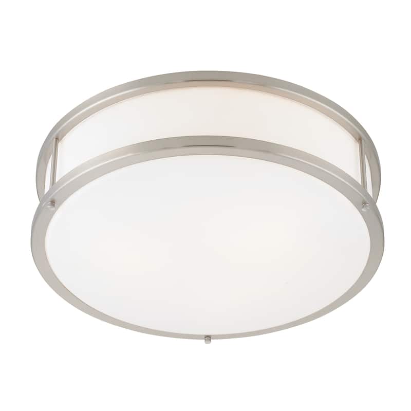 Access Lighting Conga - Dimmable LED -Flush Mount - Brushed Steel