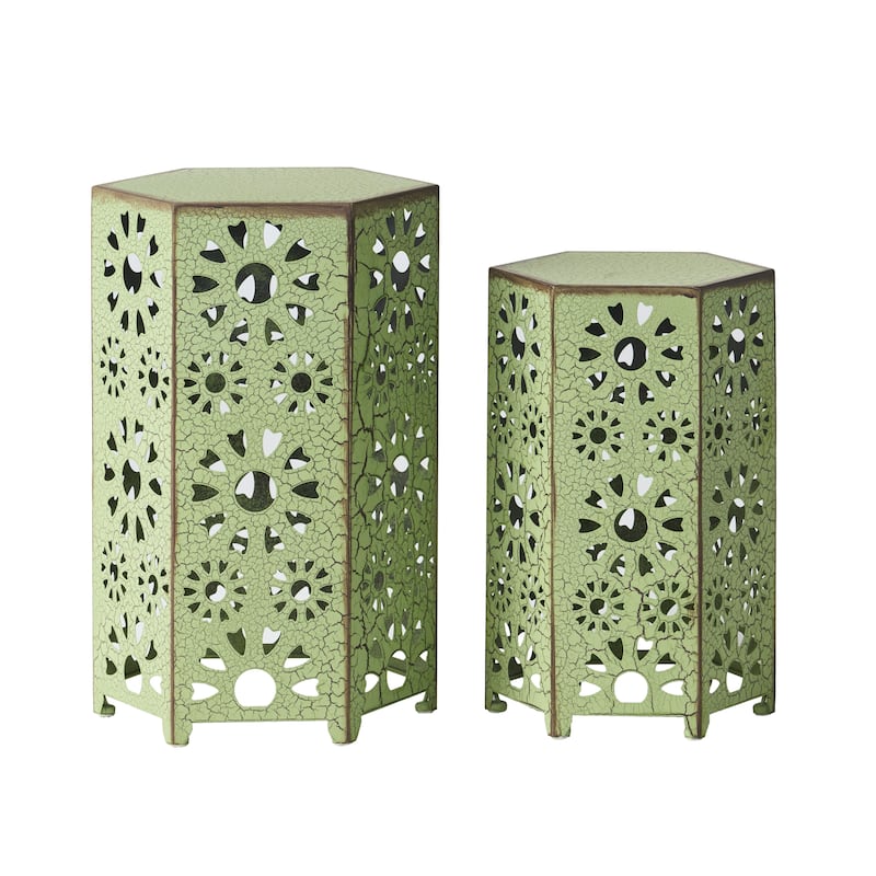 Eliana Outdoor 12-inch and 14-inch Nested Side Table Set by Christopher Knight Home