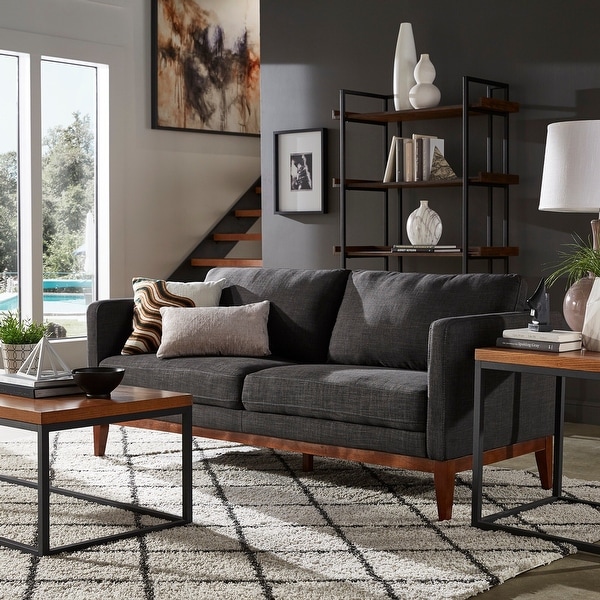 Carson Carrington Mid-Century Linen Sofa or Loveseat. Opens flyout.