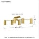 preview thumbnail 8 of 6, Foreland 6-Light Brushed Gold Semi-Flush Mount