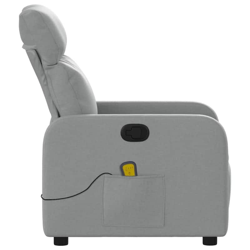 vidaXL Massage Recliner Chair Polyester fabric, metal, plywood