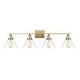 preview thumbnail 13 of 11, Savoy House Drake 4 Light 38" Wide Bathroom Vanity Light Warm Brass