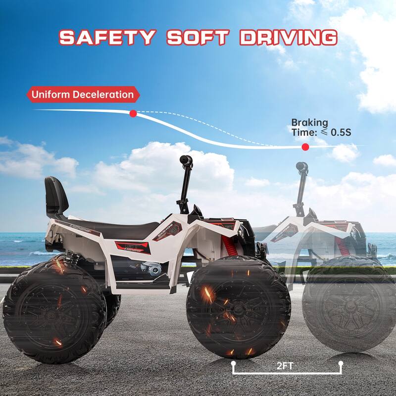 24V ATV Ride on Car 4WD Quad Electric Vehicle