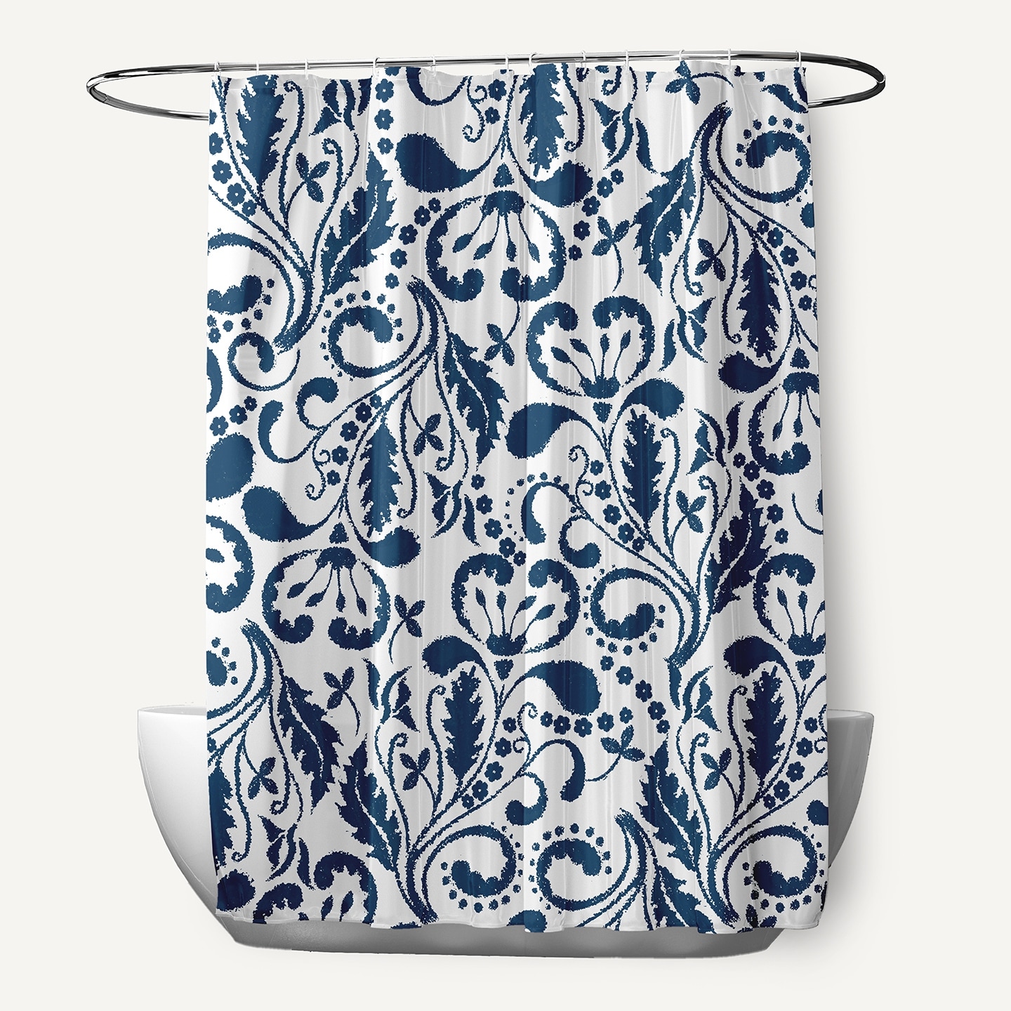 Aurora Floral Print Shower Curtain