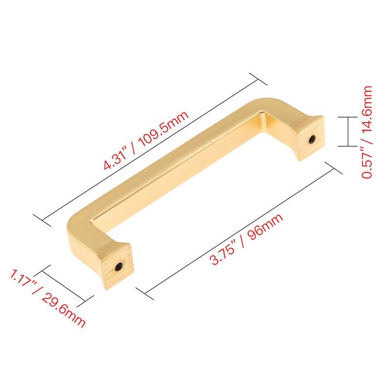Utopia Alley Bergen Cabinet Ring Pull Knob, Decorative Cabinet Drop Pull Knobs, Pull Knobs 1.16", 3.75"/6.3" Center to Center
