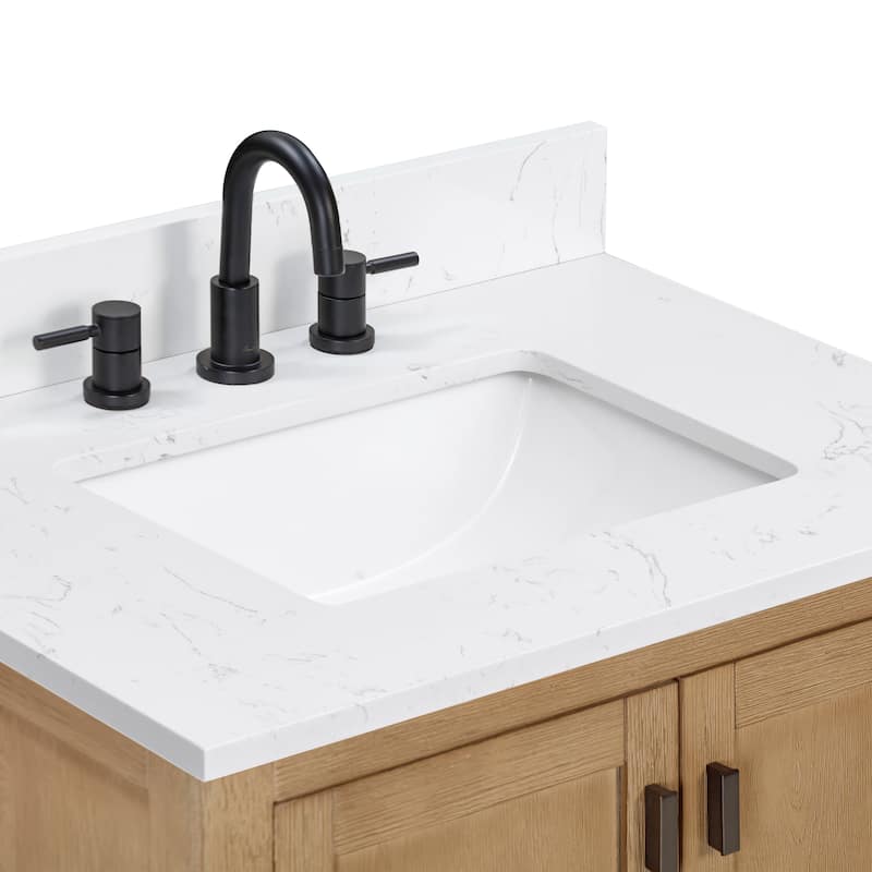Avanity Modero 30 in. Single Sink Bathroom Vanity with Engineered Stone Top - 31"W x 22"D x 35"H
