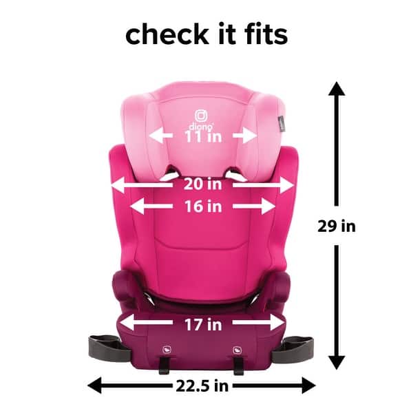 dimension image slide 4 of 5, Cambria® 2 2-in-1 High-Back Booster