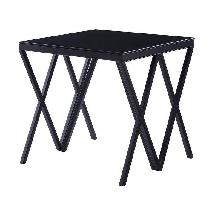 ACME Magenta End Table in Black