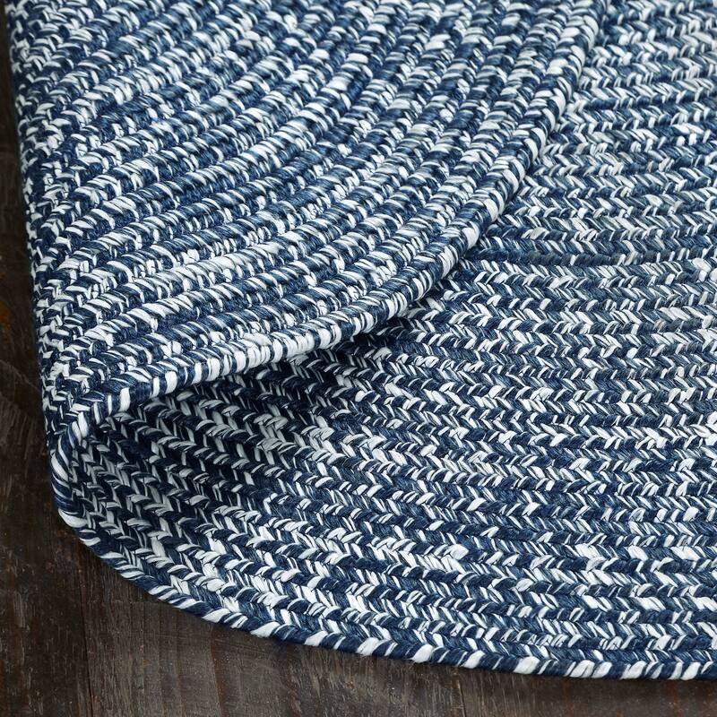 Superior Modern Rustic Bohemian Reversible Multi-Tone Braided Indoor Outdoor Area Rug