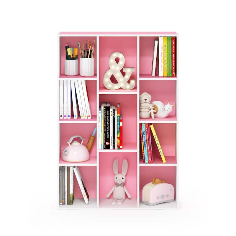 Furinno 11-Cube Reversible Open Shelf Bookcase