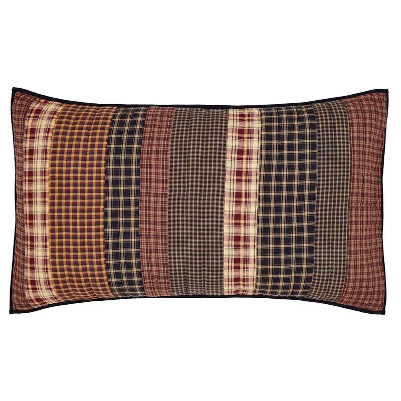 Red Rustic Beckham King Sham Cotton