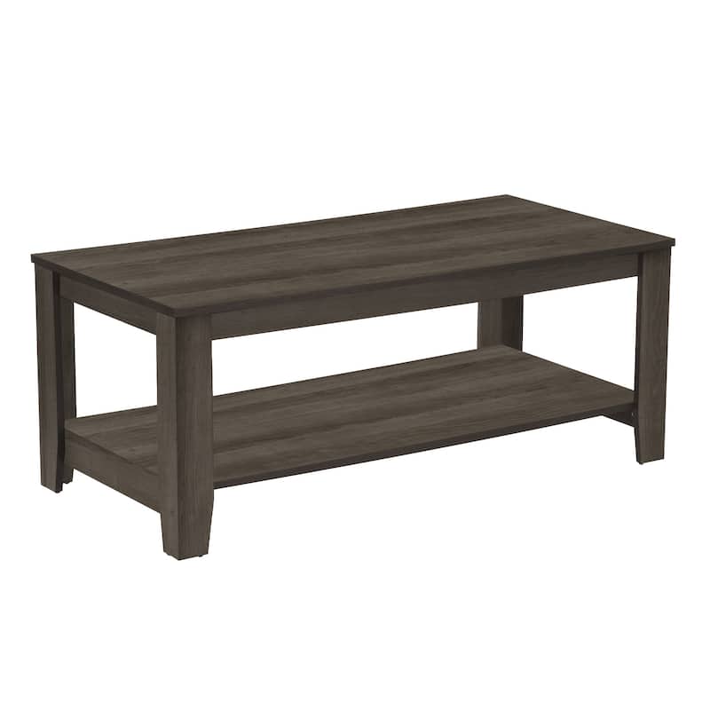 Set of 3 Coffee Tables with 3 Shelves for Living Room or Office Storage - 42” x 20.5” x 17”