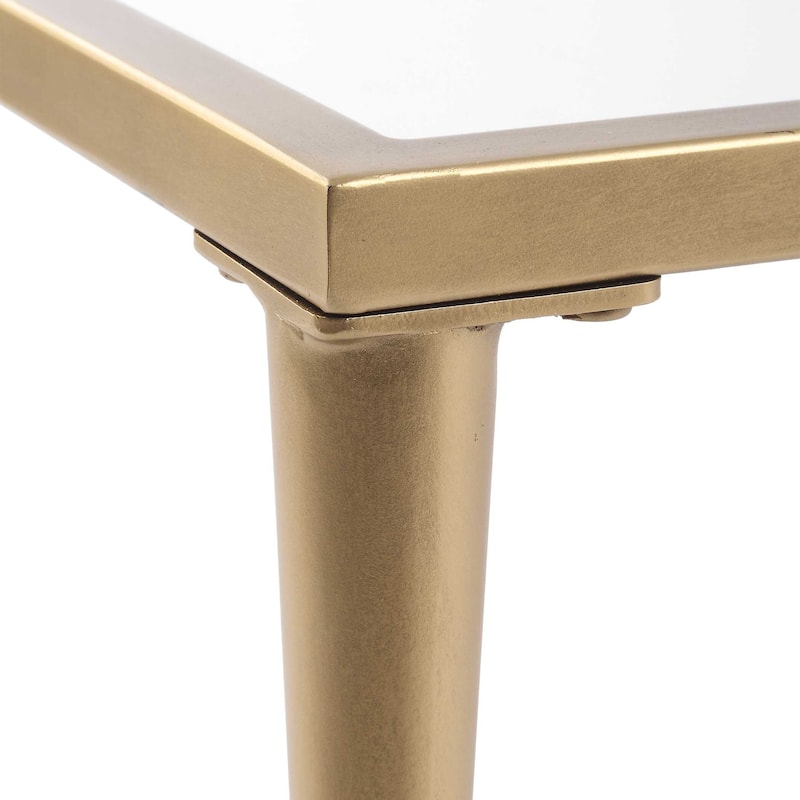 Silver Orchid Iron Gold Coffee Table
