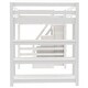 preview thumbnail 8 of 7, Full Size Loft Bed w/Shelves,Storage Staircase,Wardrobe and LED Light
