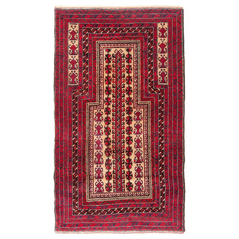 Teimani Tan Rug 3'0" x 5'4" - 3'0 x 5'4 - Tan - 3'0 x 5'4