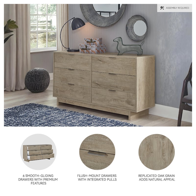 Signature Design by Ashley Oliah Brown Woodgrain Dresser