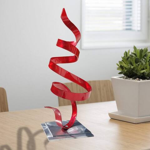 Statements2000 Metal Art Accent Sculpture Centerpiece by Jon Allen - Red Whisper