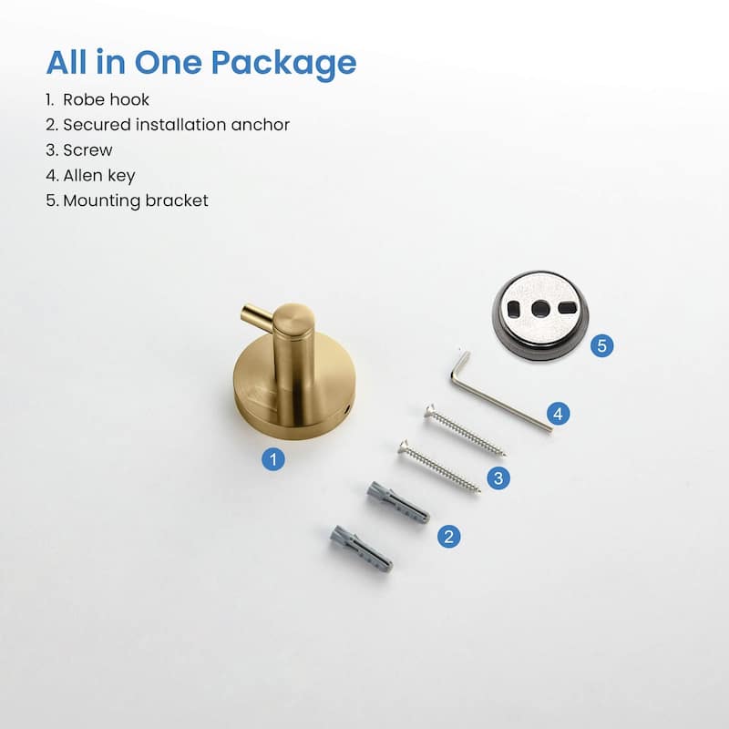 Circular Bathroom Towel and Robe Hook