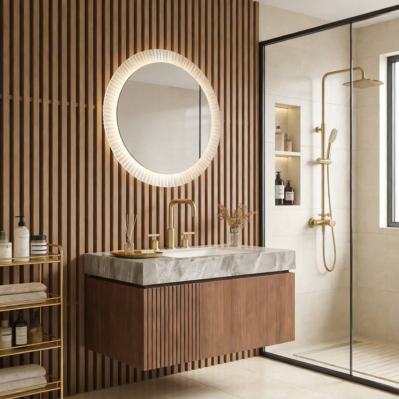 Floating Bathroom Vanity with 3 Pre-drilled Faucet Holes