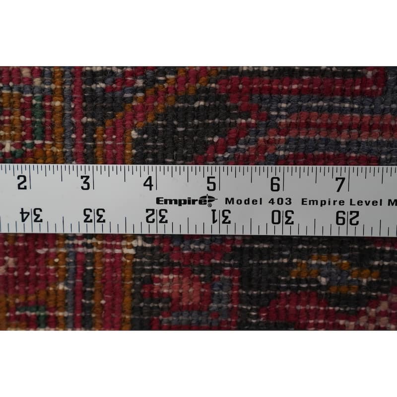 Hand Knotted Oriental 100% Wool Carpet Traditional Medallion Red Heriz Area Rug - 12' 10'' X 9' 11''