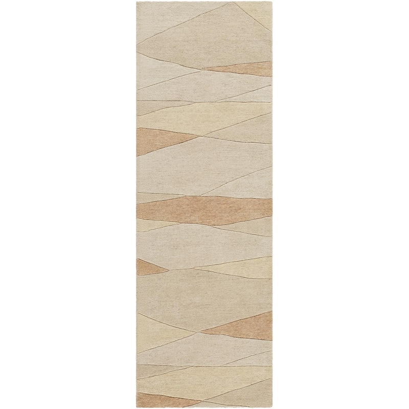 Livabliss Forum Mid-Century Abstract Area Rug - 2'6" x 8' - Brown