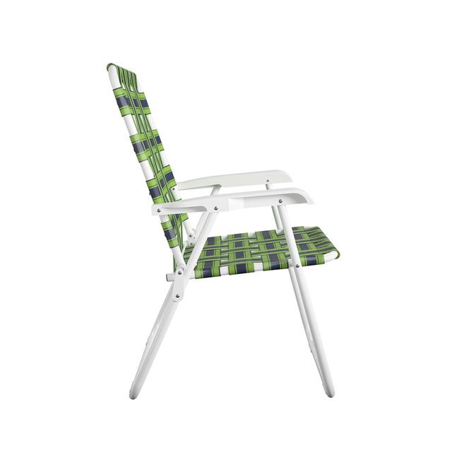 The Novogratz Poolside Gossip Collection Priscilla Folding Chair (2-Pack)