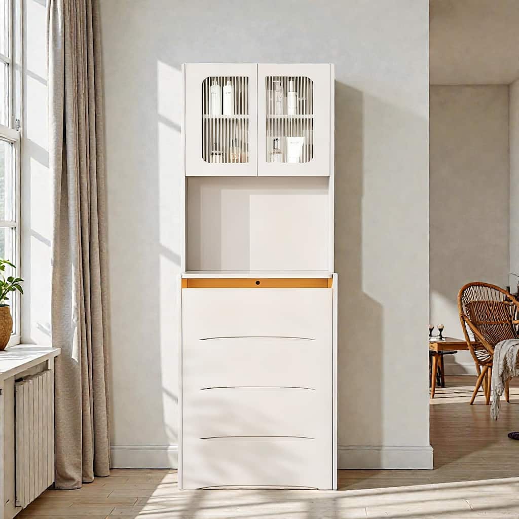 3-in-1 Vanity Table with LED Mirror, Flip-Top Makeup Desk, Storage Stool & Drawers, Adjustable Lighting Organizer