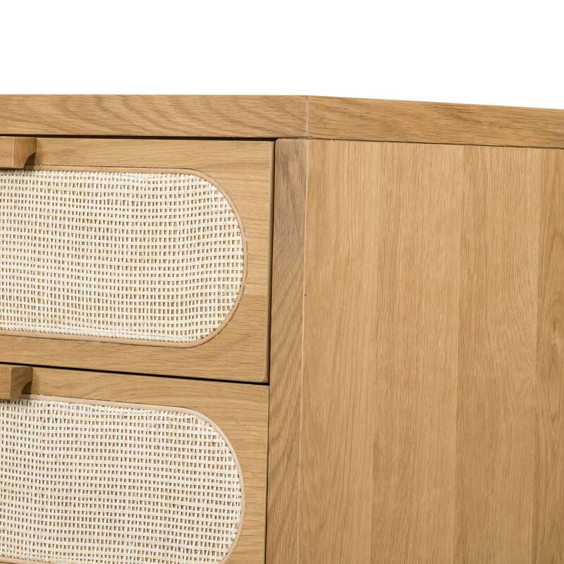 Winters 5 Drawer Dresser-Honey Oak Veneer