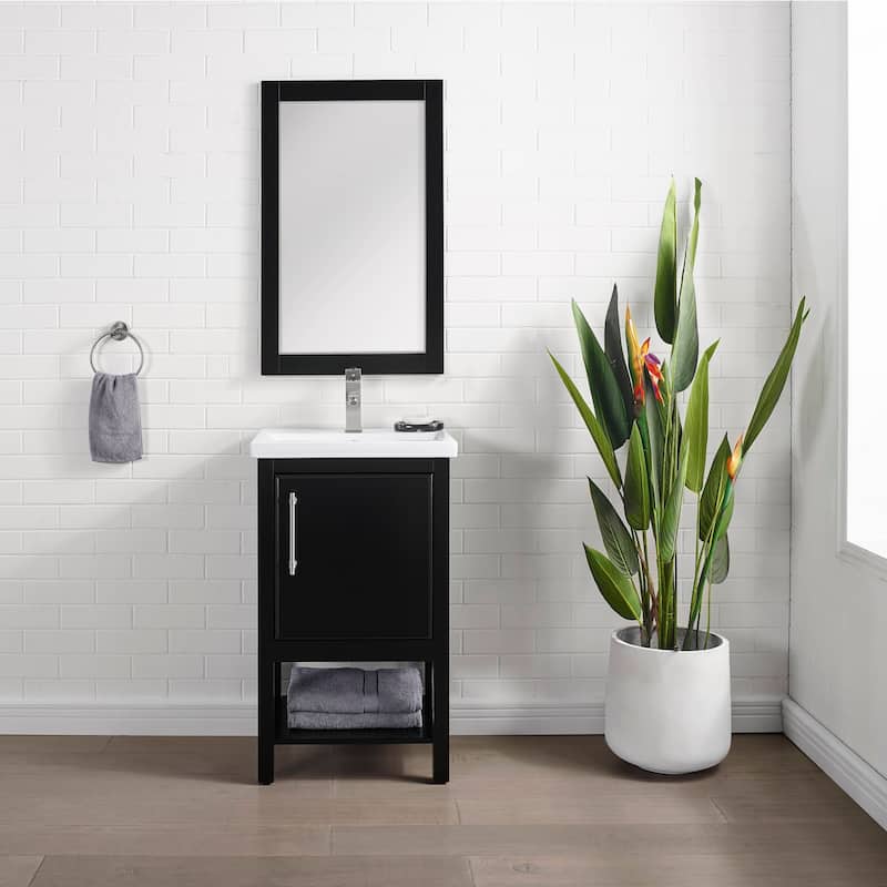 Sudio Design Bathroom Vanity Taylor Collection - 20" Single Sink - Black