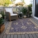 preview thumbnail 83 of 118, Machine Washable Indoor/ Outdoor Traditional Chantille Rug Purple - 10' x 14'