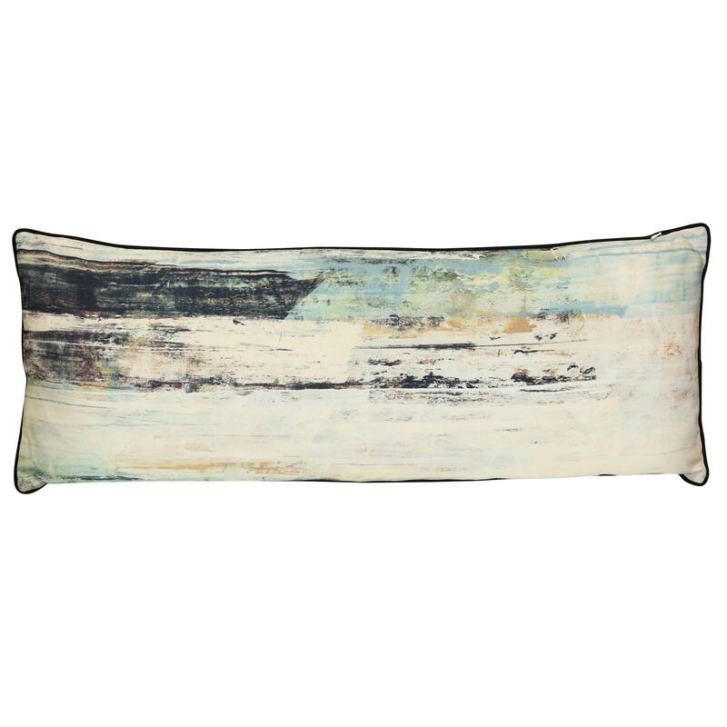 StyleCraft Coastal Horizon Abstract Pillow - Multicolor - 36" x 14"